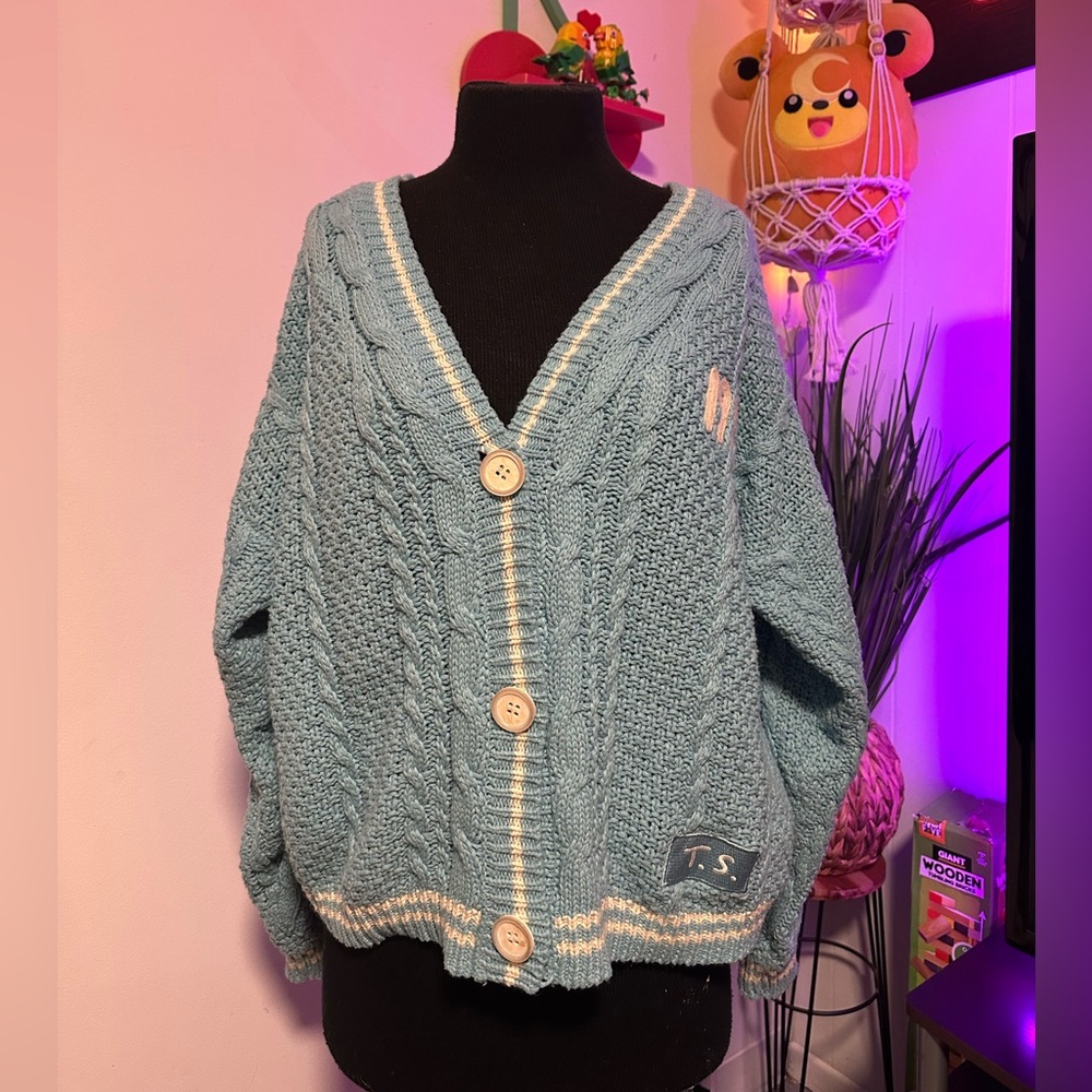Taylor Swift Light Blue 1989 Cardigan
